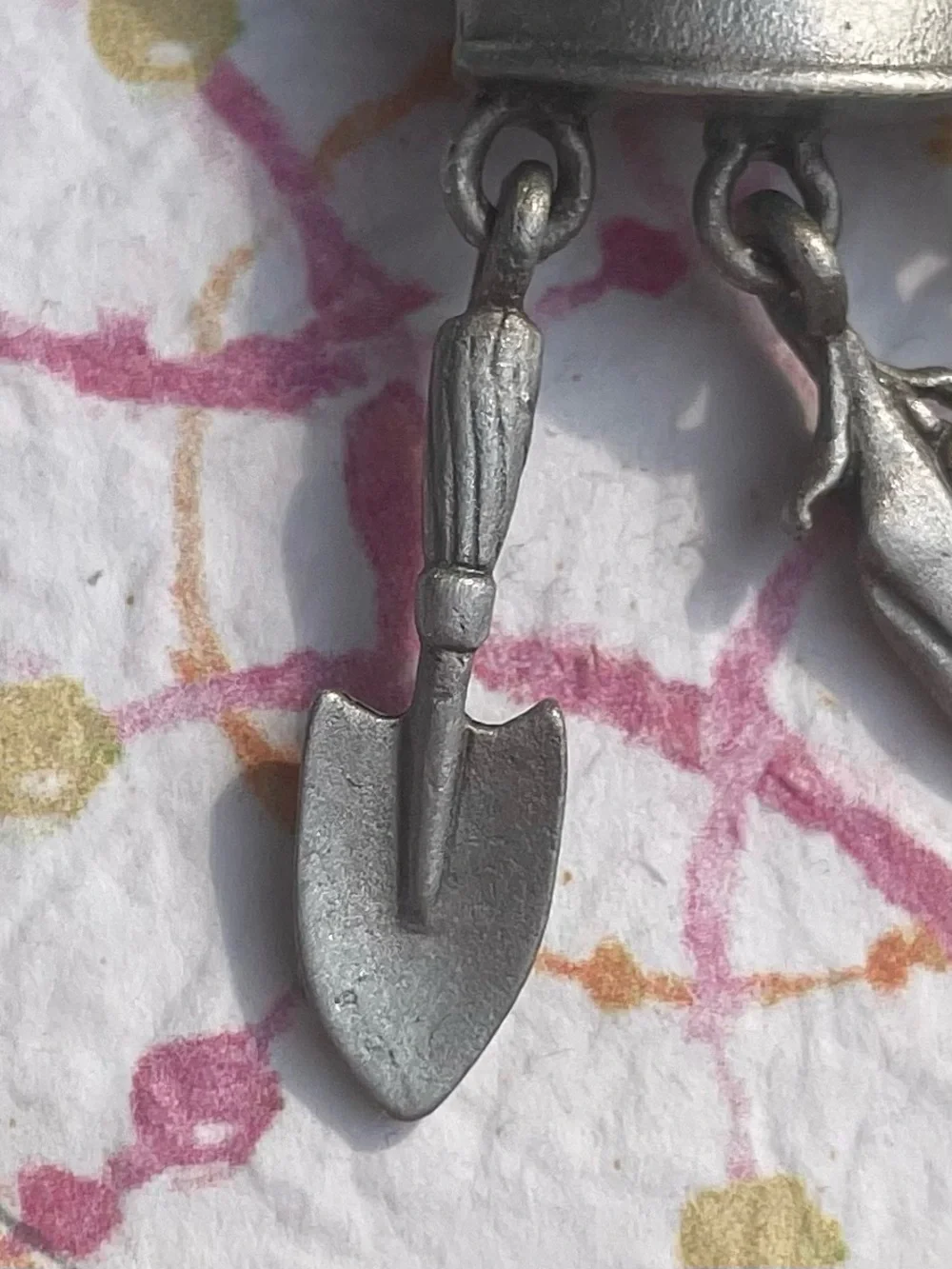 Vintage JJ Jonette Watering Can Garden Theme Pin Brooch Pewter